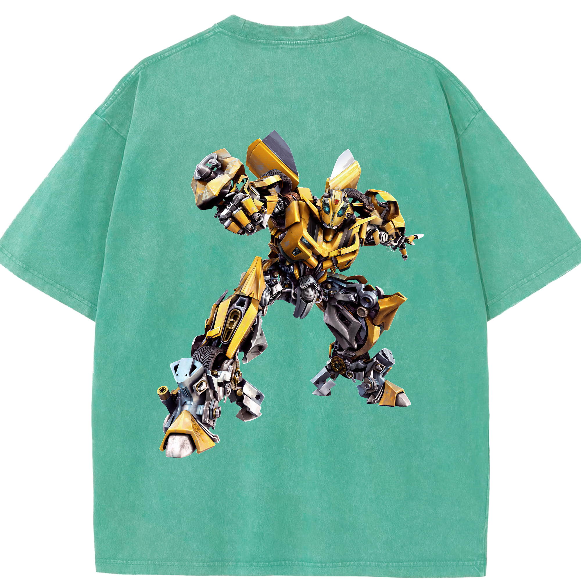 （画像用） Transformers トランスフォーマー 綿100% ヴィンテージ風 半袖Tシャツ（背面プリント）